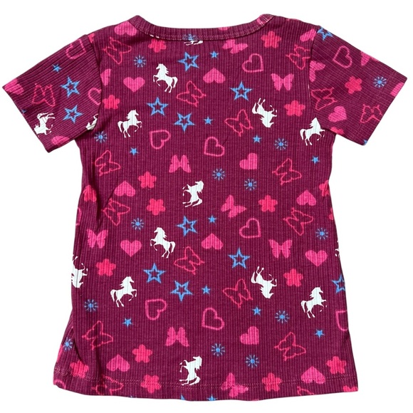 Delia’s Little Girls Sparkly Pink Zip Up Jacket & T-Shirt Set - Size 5/6 - Picture 6 of 7